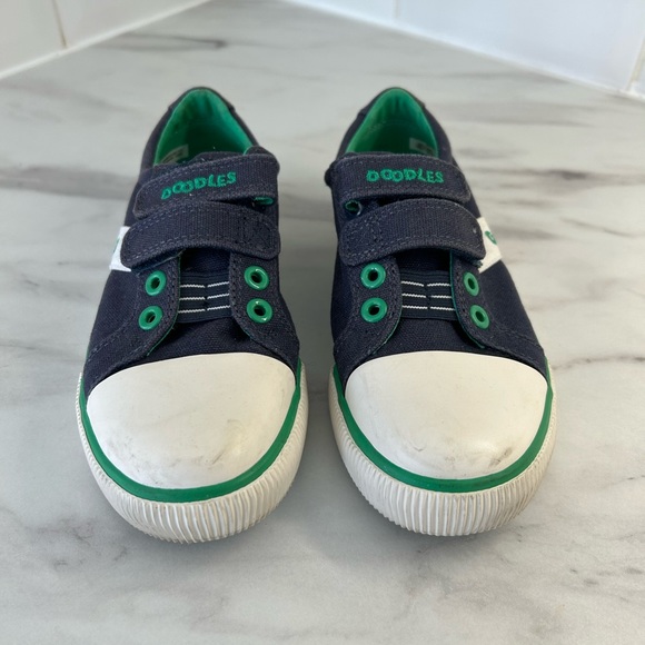 Clarks Doodles Shoes Size 13G pumps summer shoes Sneakers hook loop blue - Picture 2 of 6